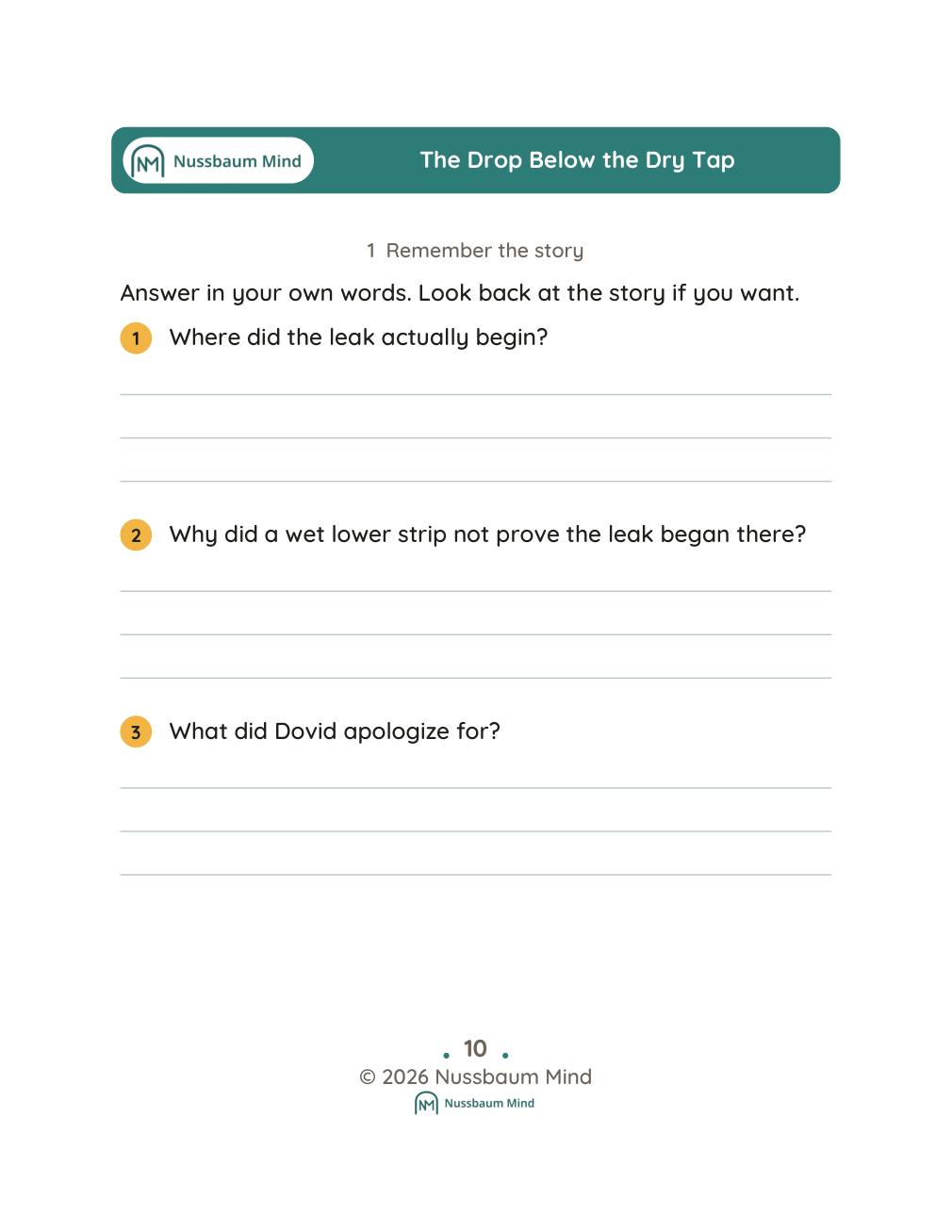 The Drop Below the Dry Tap complete book page 11