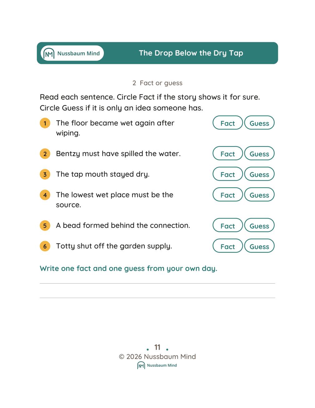 The Drop Below the Dry Tap complete book page 12