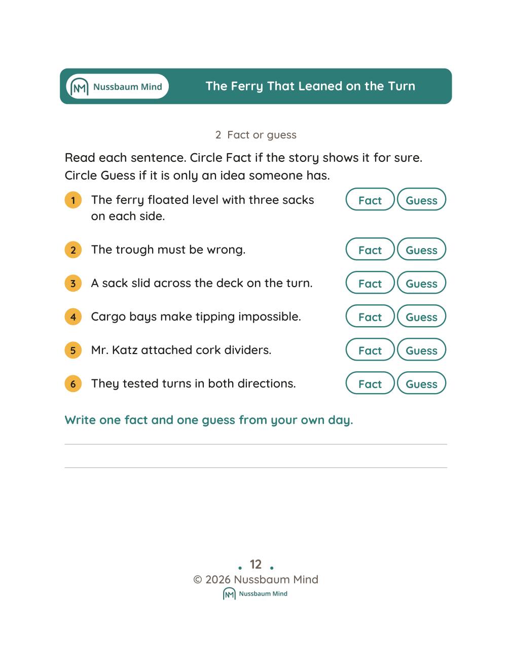 The Ferry That Leaned on the Turn complete book page 13