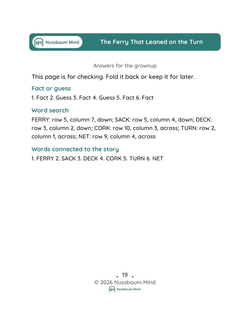 The Ferry That Leaned on the Turn complete book page 20