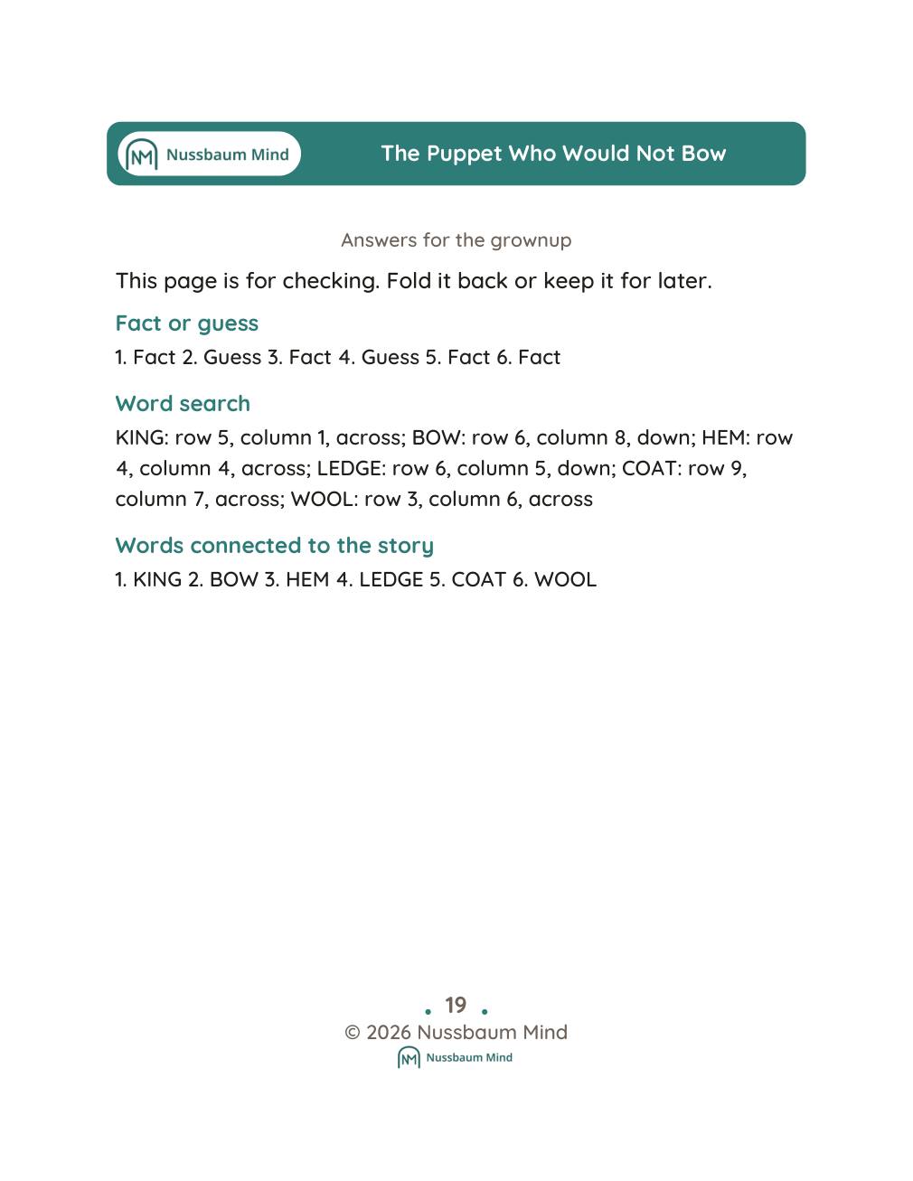 The Puppet Who Would Not Bow complete book page 20