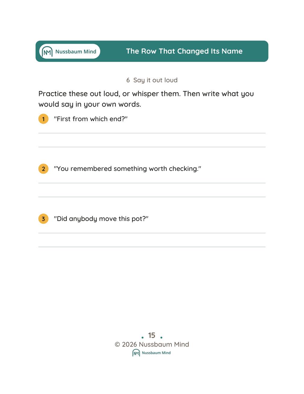 The Row That Changed Its Name complete book page 16