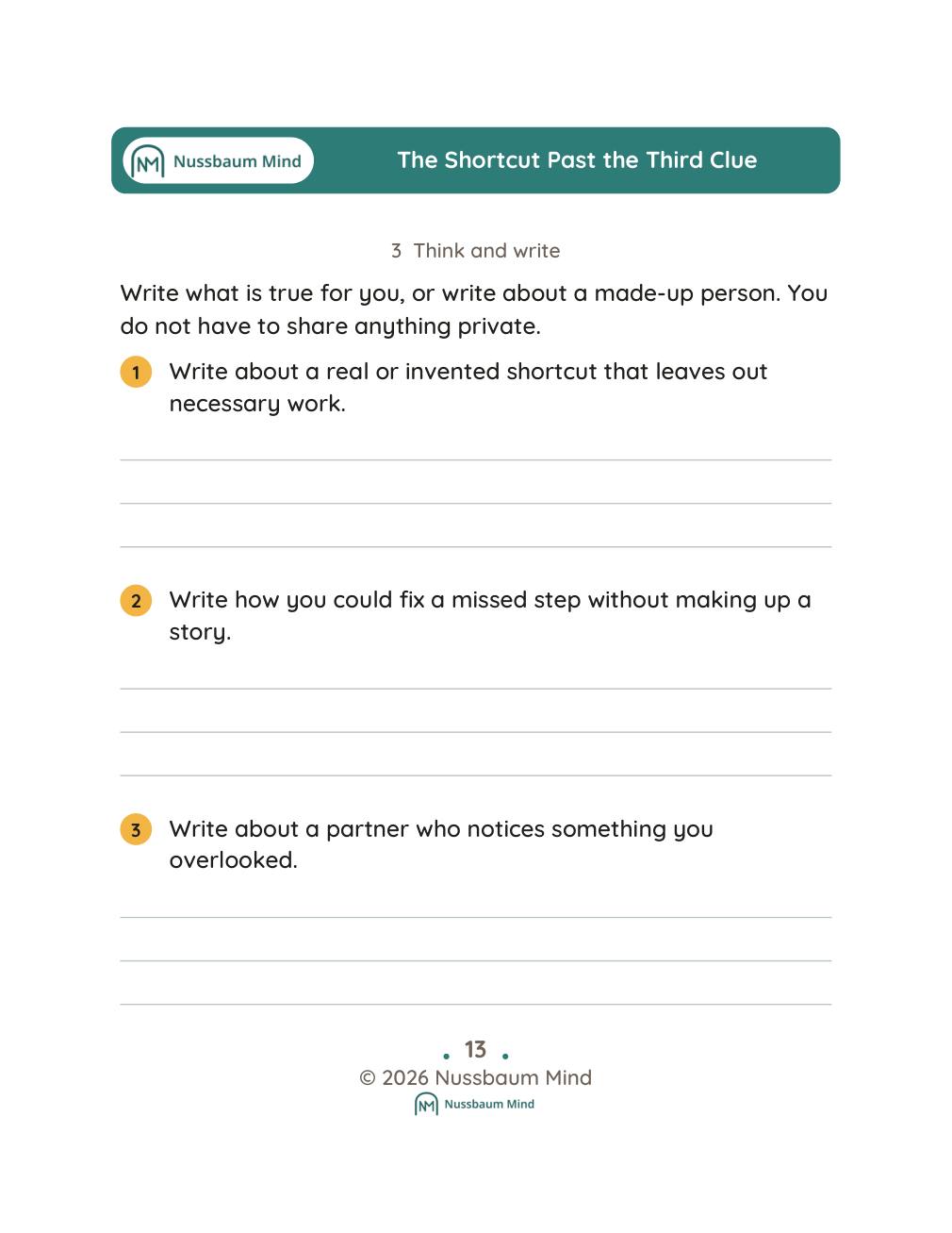 The Shortcut Past the Third Clue complete book page 14